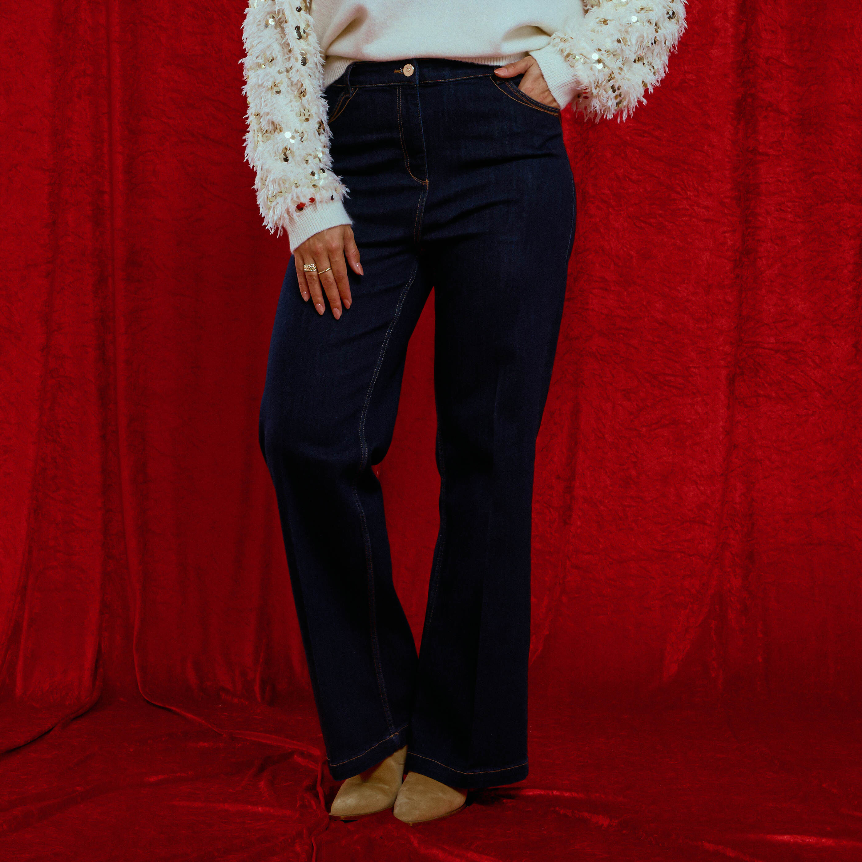 Jean flare WOODSTOCK F02 femme