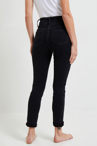 Jean raccourci taille haute HANOI femme