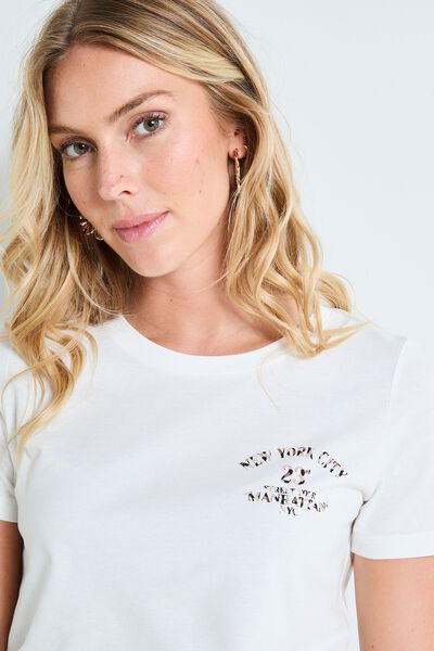 T-shirt col rond femme