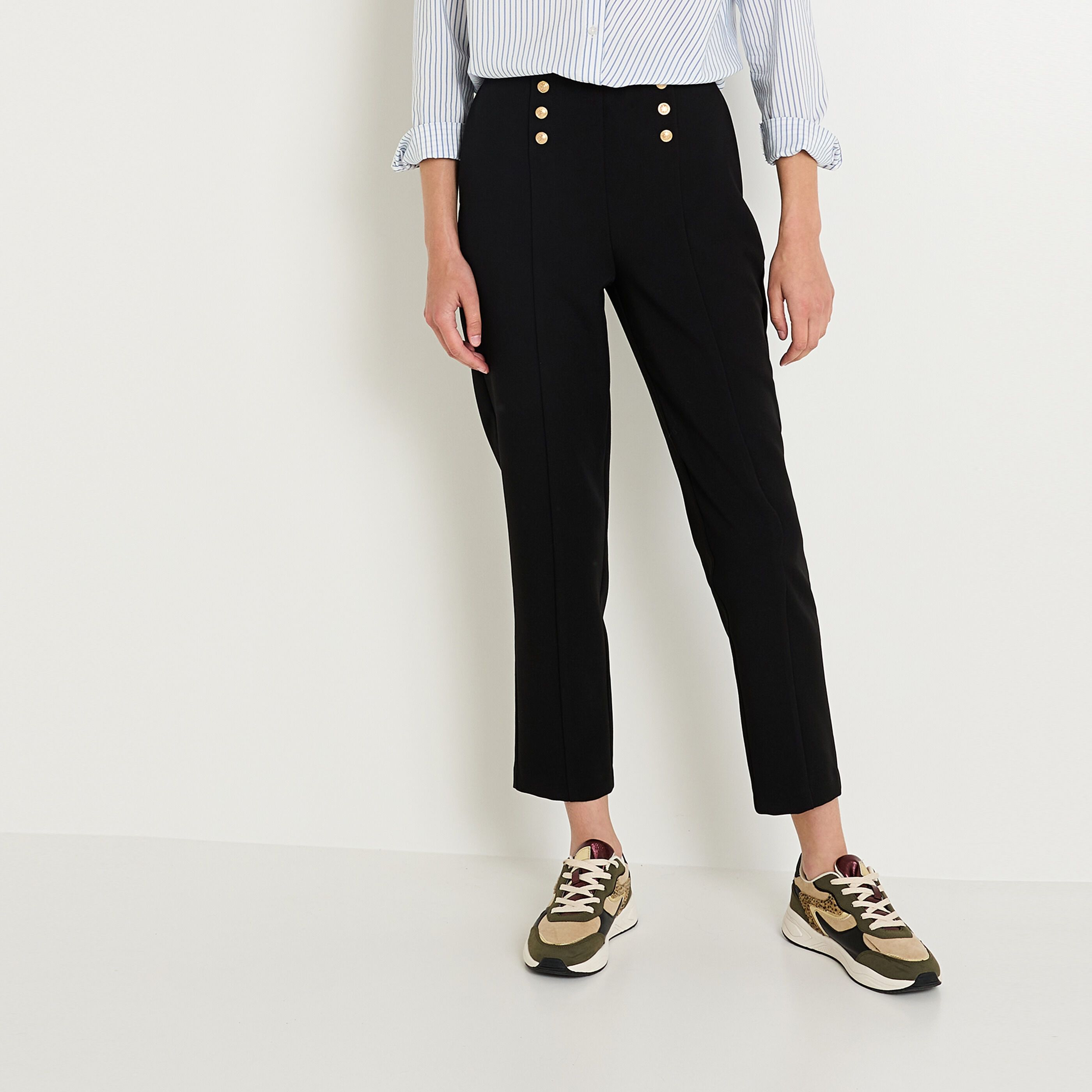 Pantalon cigarette femme
