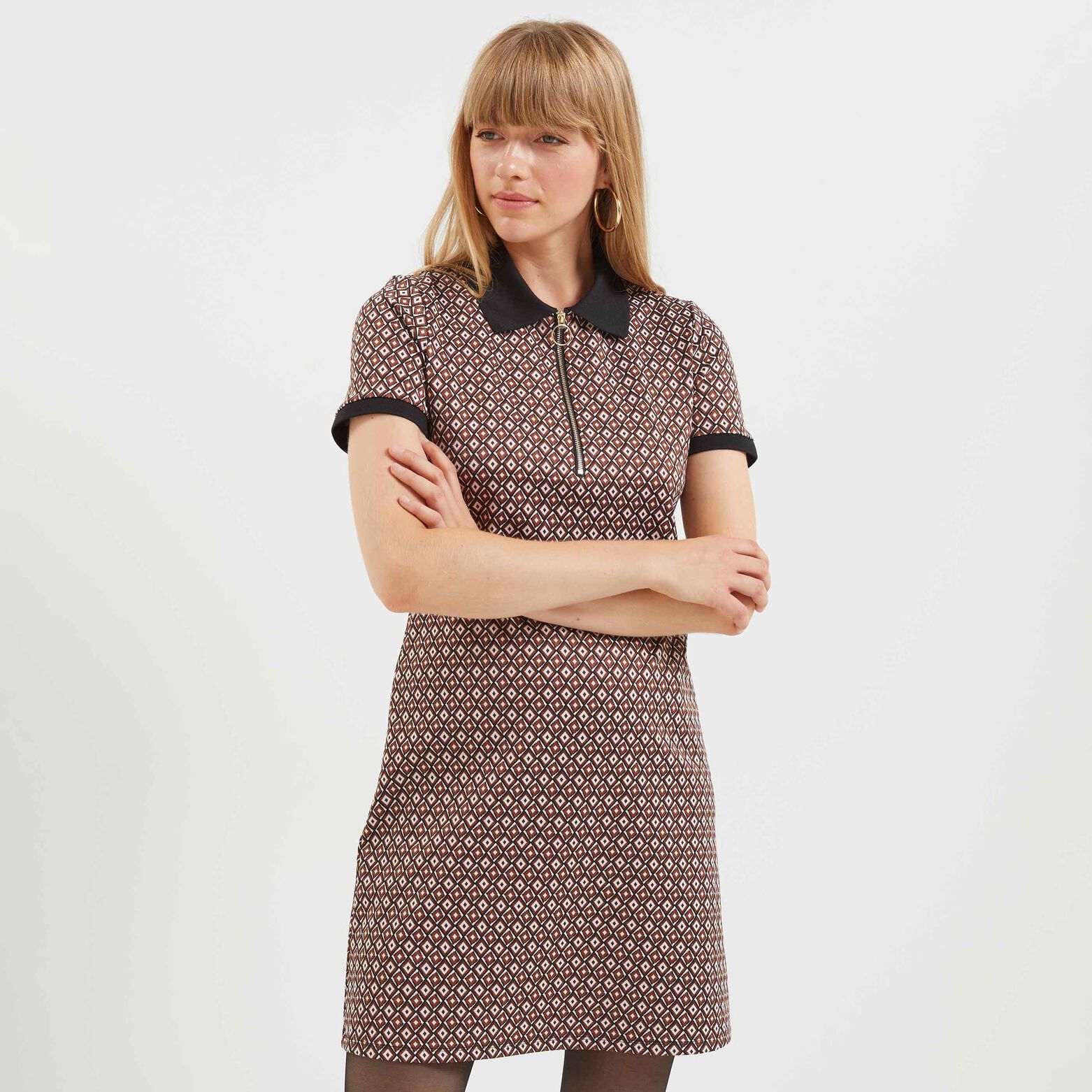 Robe en maille jacquard 
