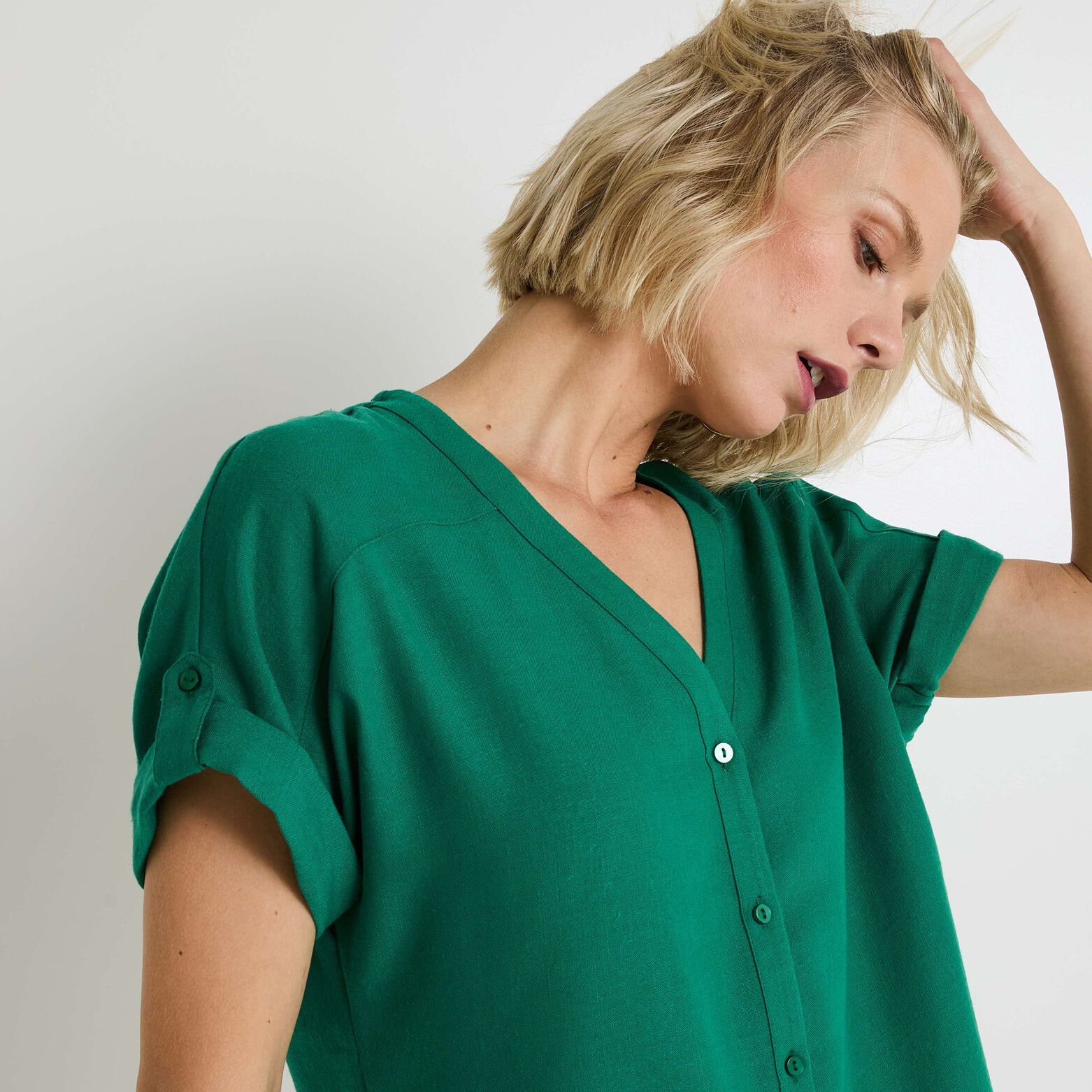 Chemise manches courtes femme