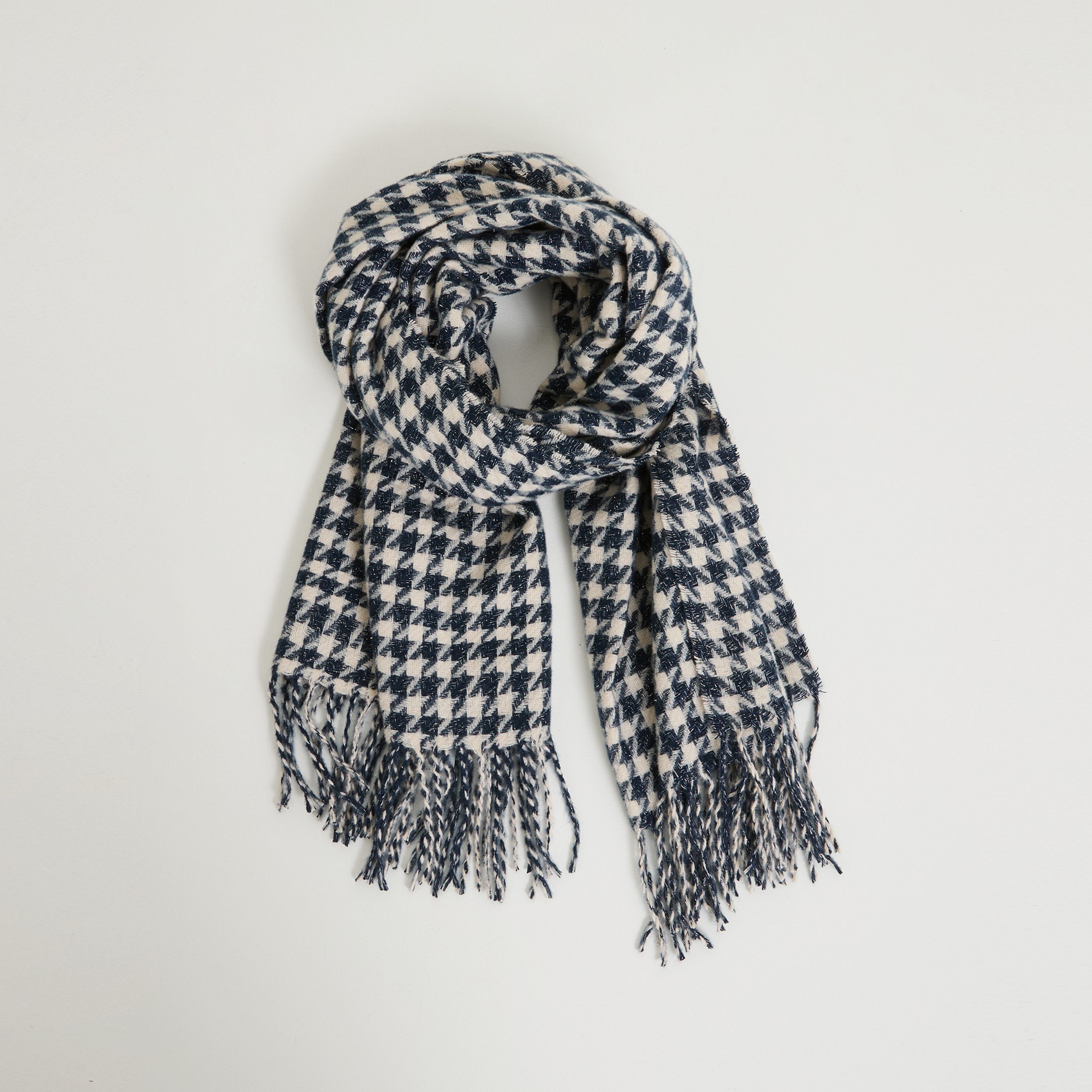 Echarpe pied de coq femme