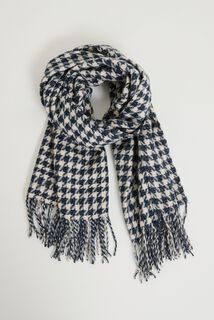 Echarpe pied de coq femme