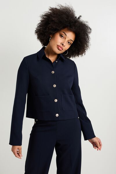Veste col chemise femme