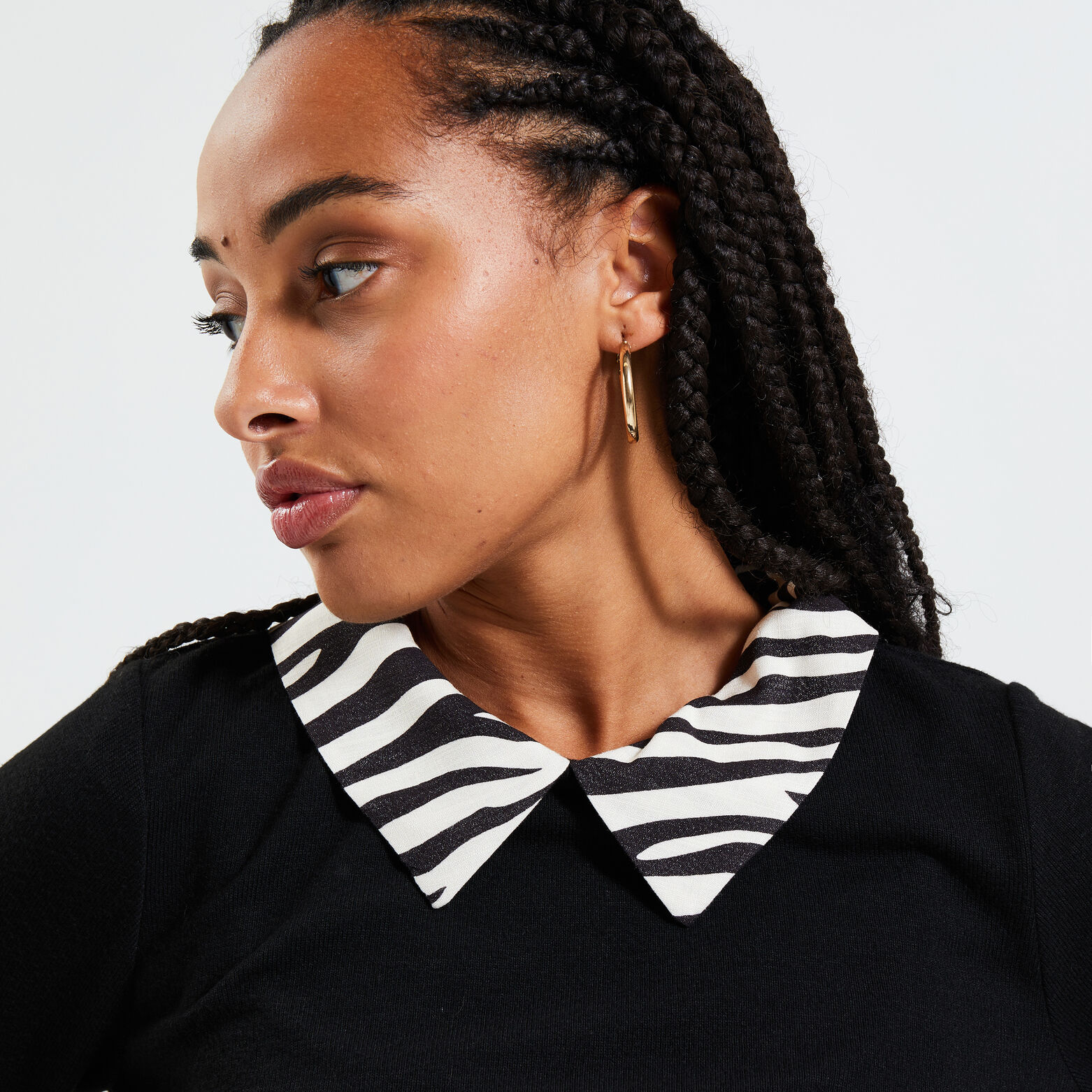 T-shirt col chemise femme