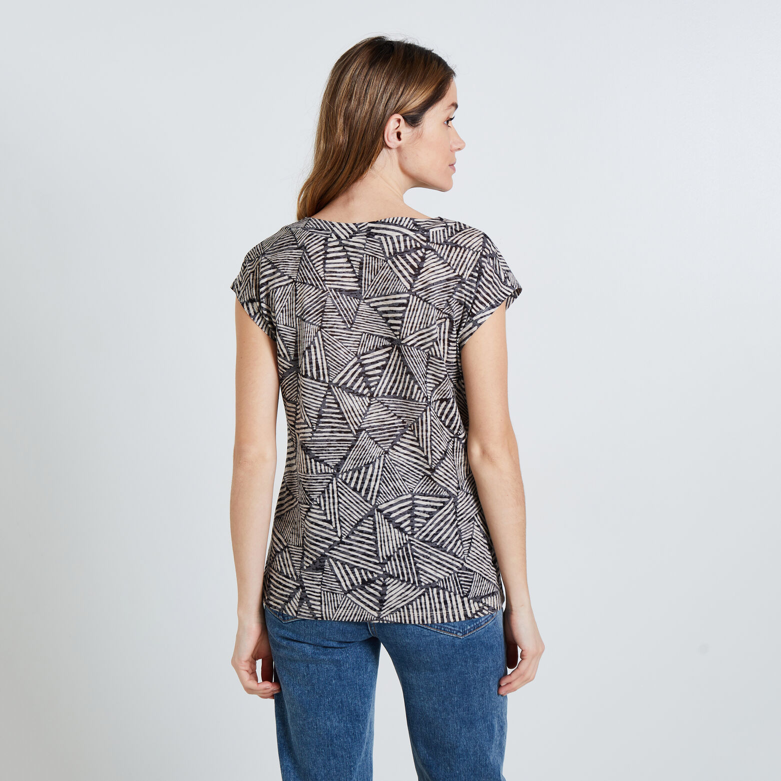 Tshirt col V femme