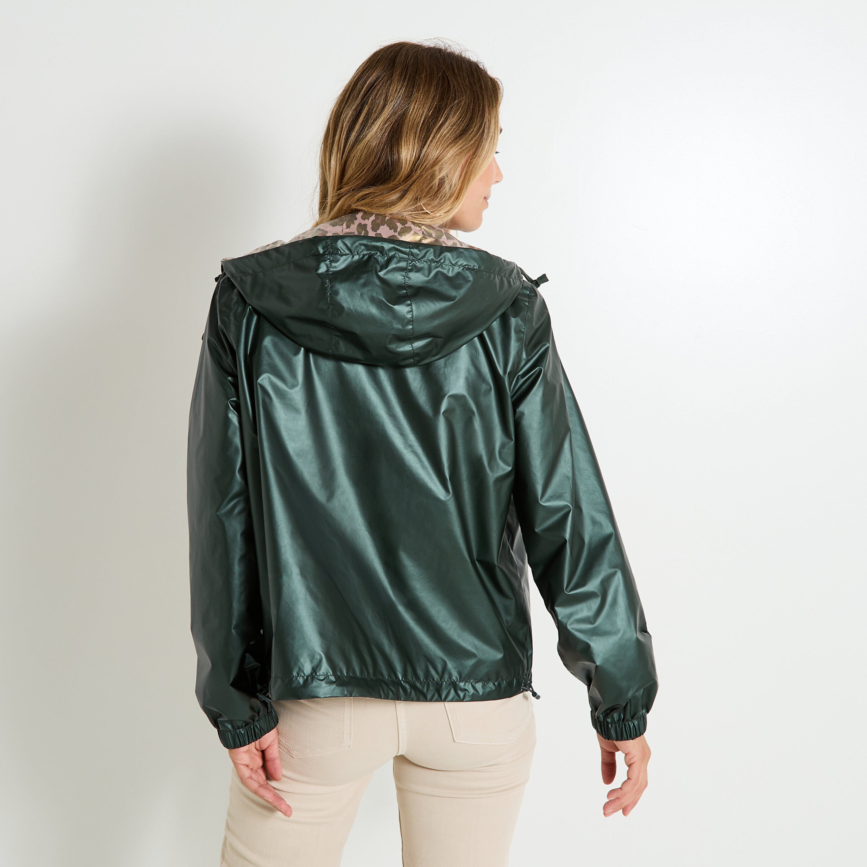 Cir&eacute; r&eacute;versible &agrave; capuche femme