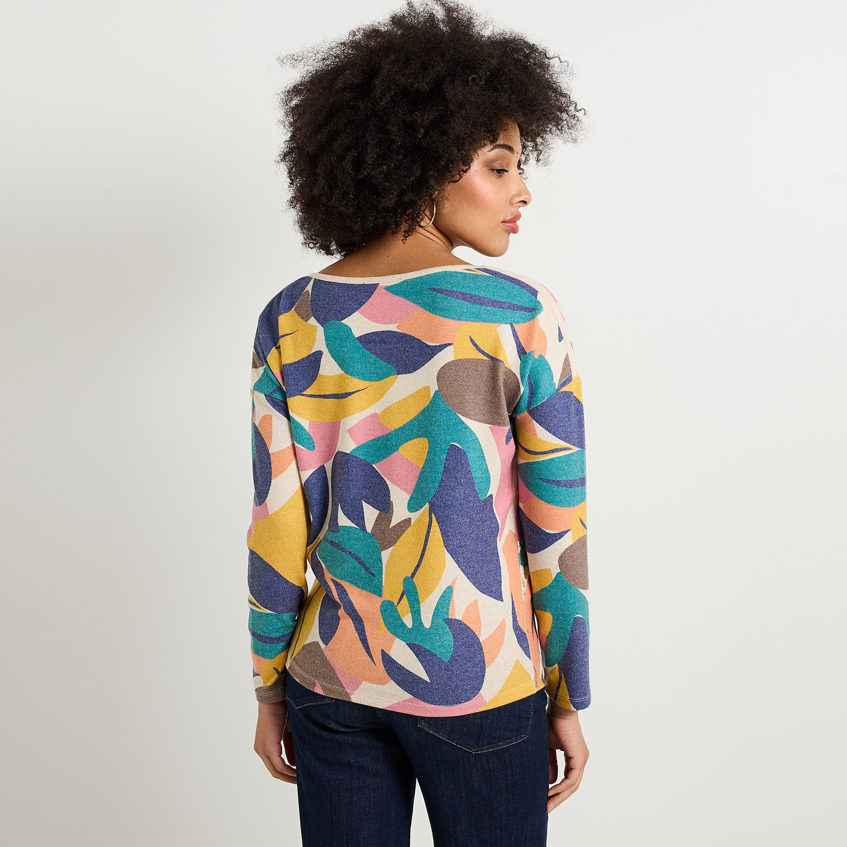 T-shirt col bateau femme