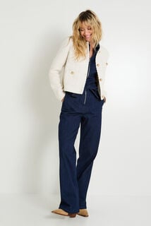 Veste courte effet tweed femme