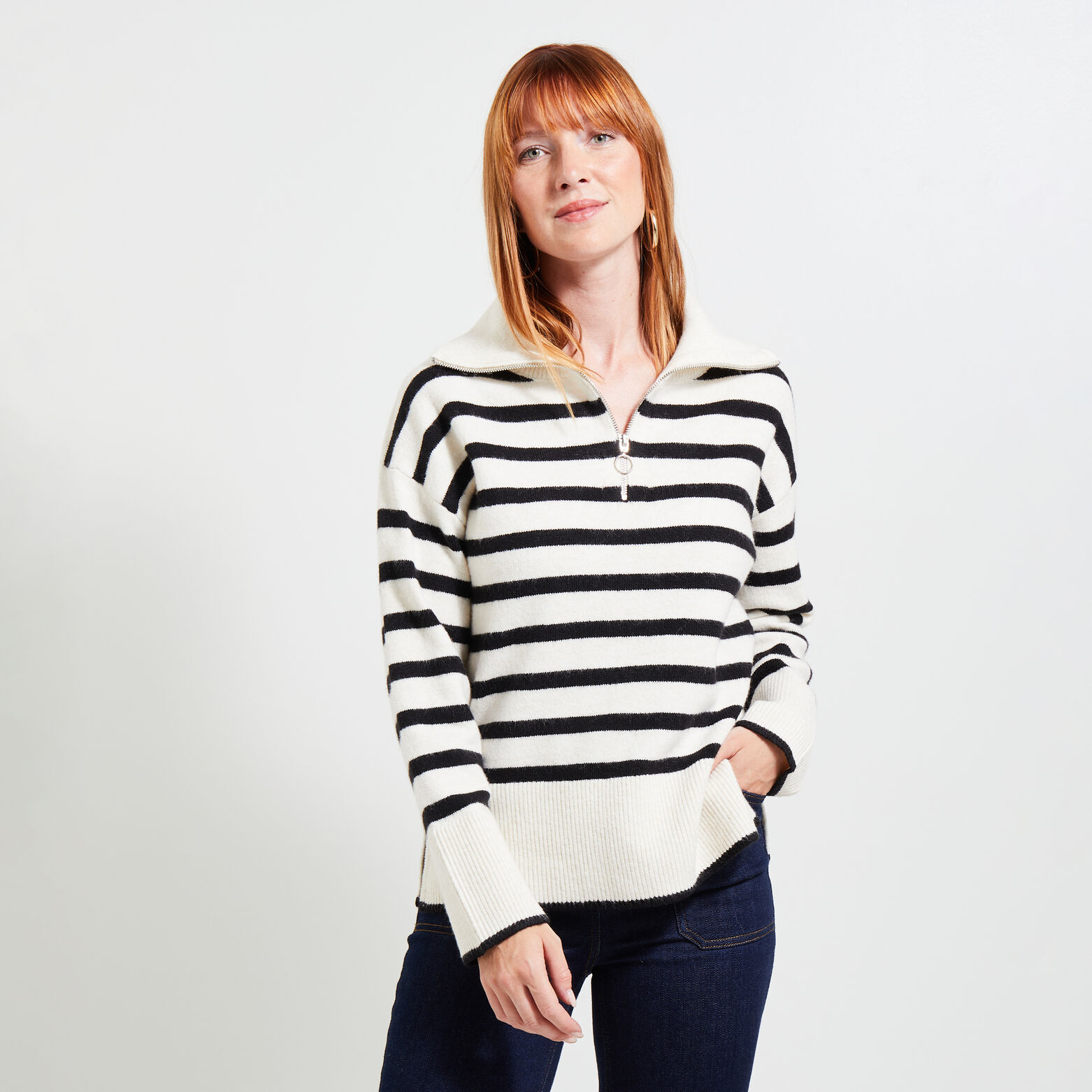 Pull marinière femme
