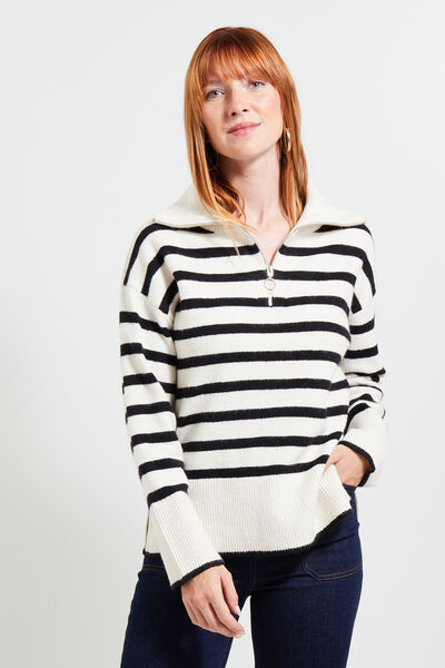 Pull marinière femme