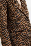 Manteau par-dessus motif animalier femme