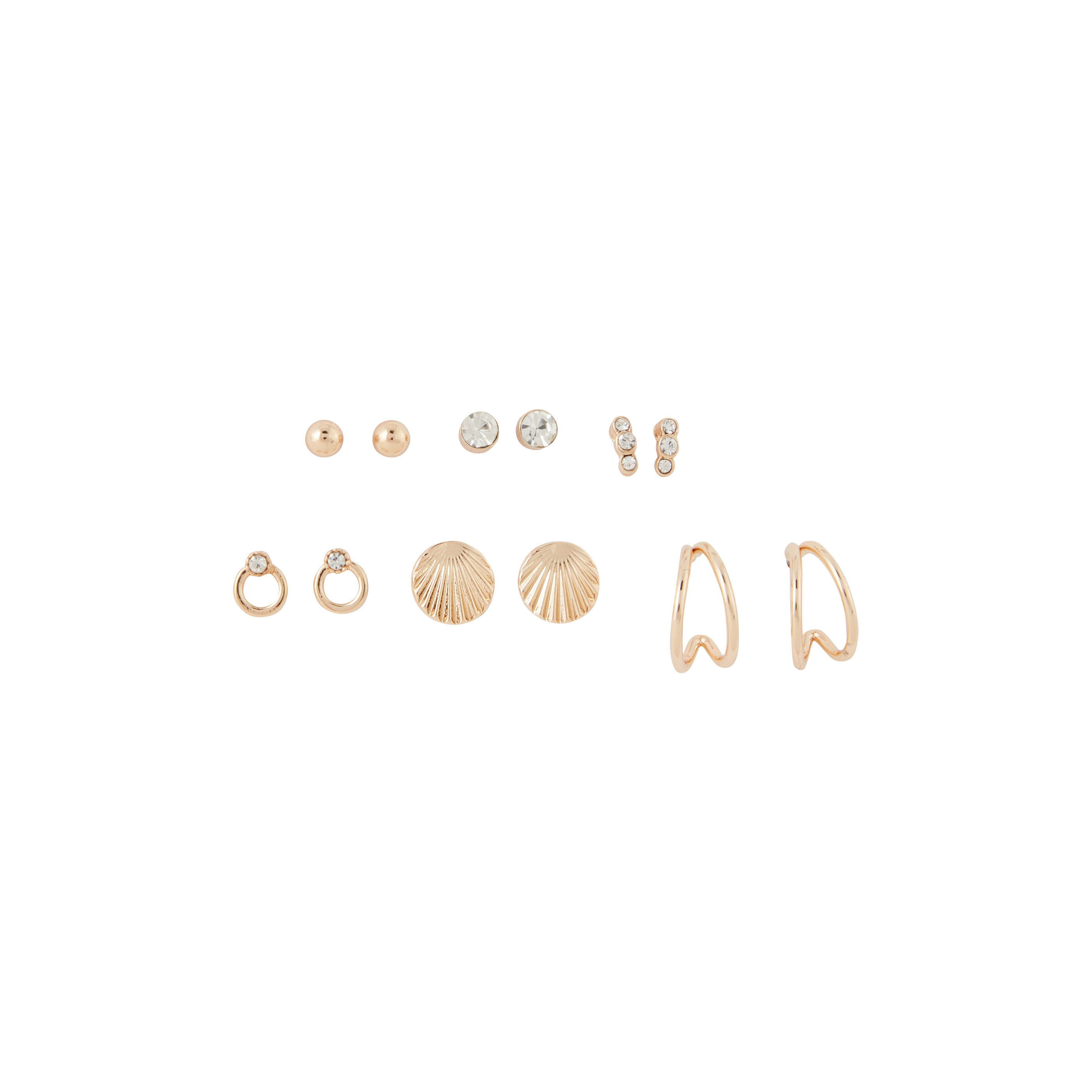 Set de 6 paires de boucles d'oreilles