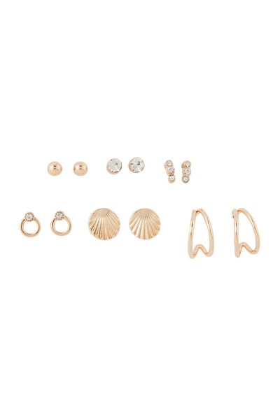 Set de 6 paires de boucles d'oreilles