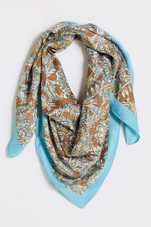 Foulard carré satin femme