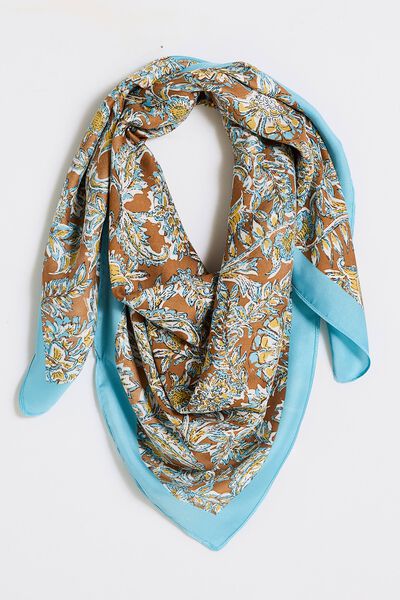 Foulard carré satin femme