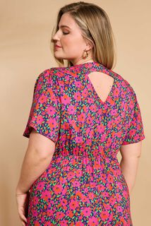 Robe longue imprimée femme