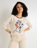 BEIGE CHINE