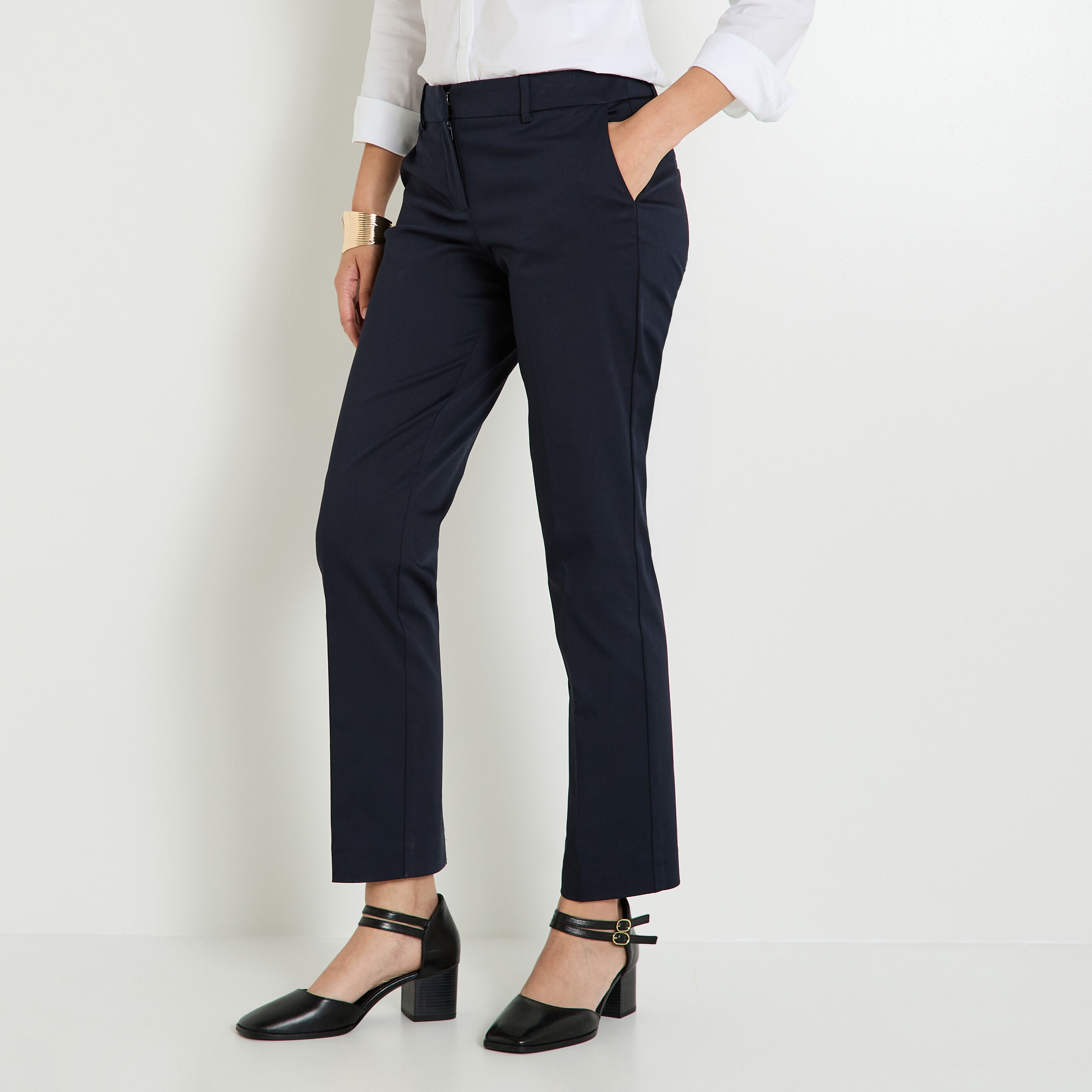 Pantalon cigarette femme