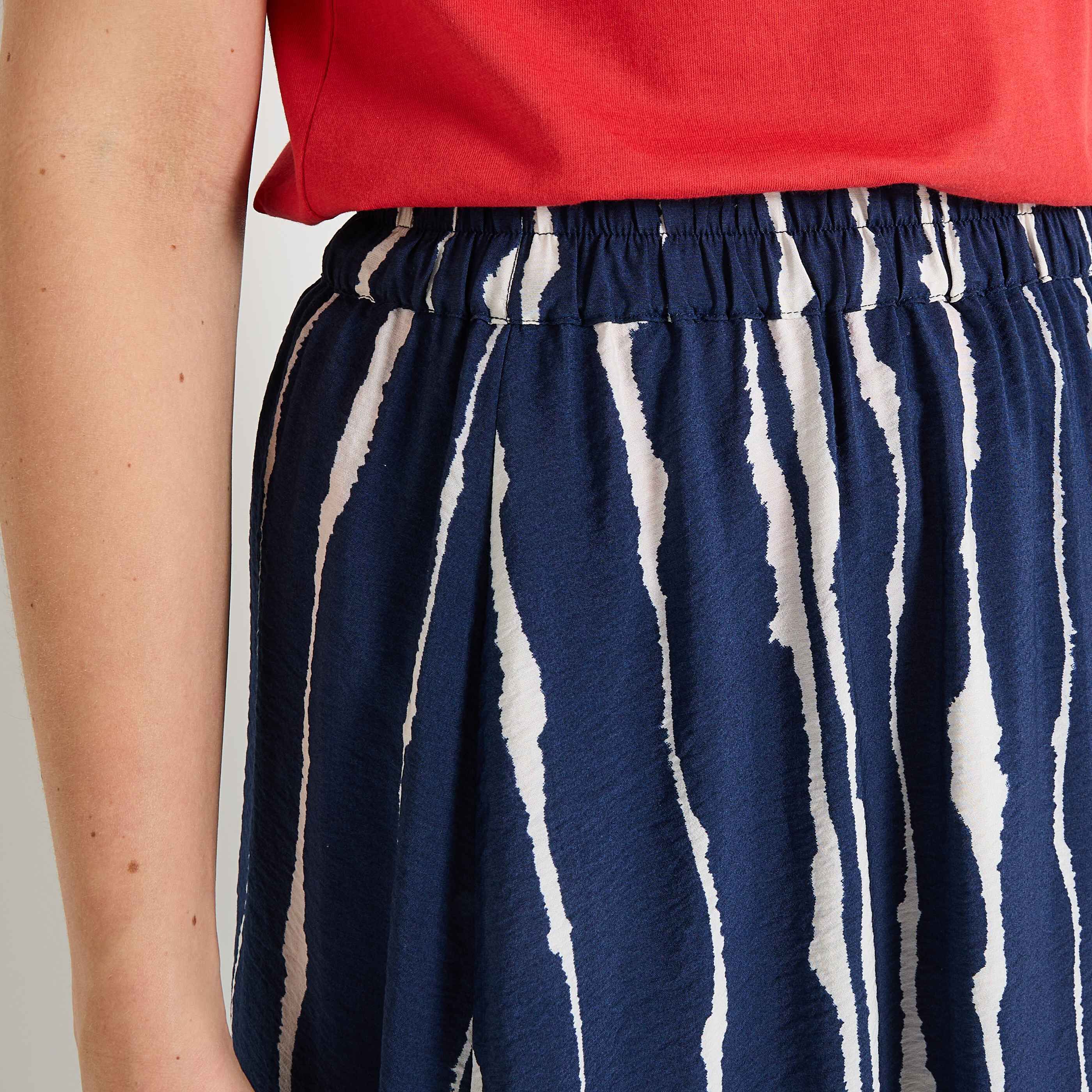 Jupe longue imprim&eacute;e femme