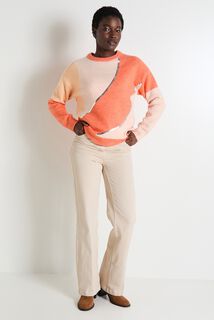 Pull col rond femme