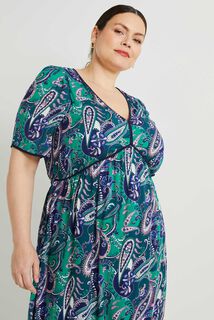 Robe longue imprimée femme