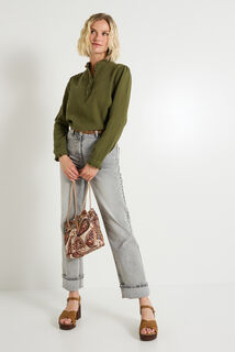 Blouse en gaze de coton femme