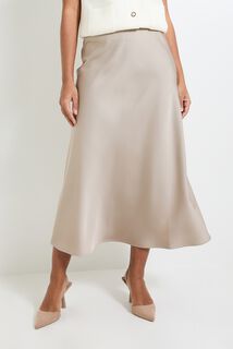Jupe longue satinée femme