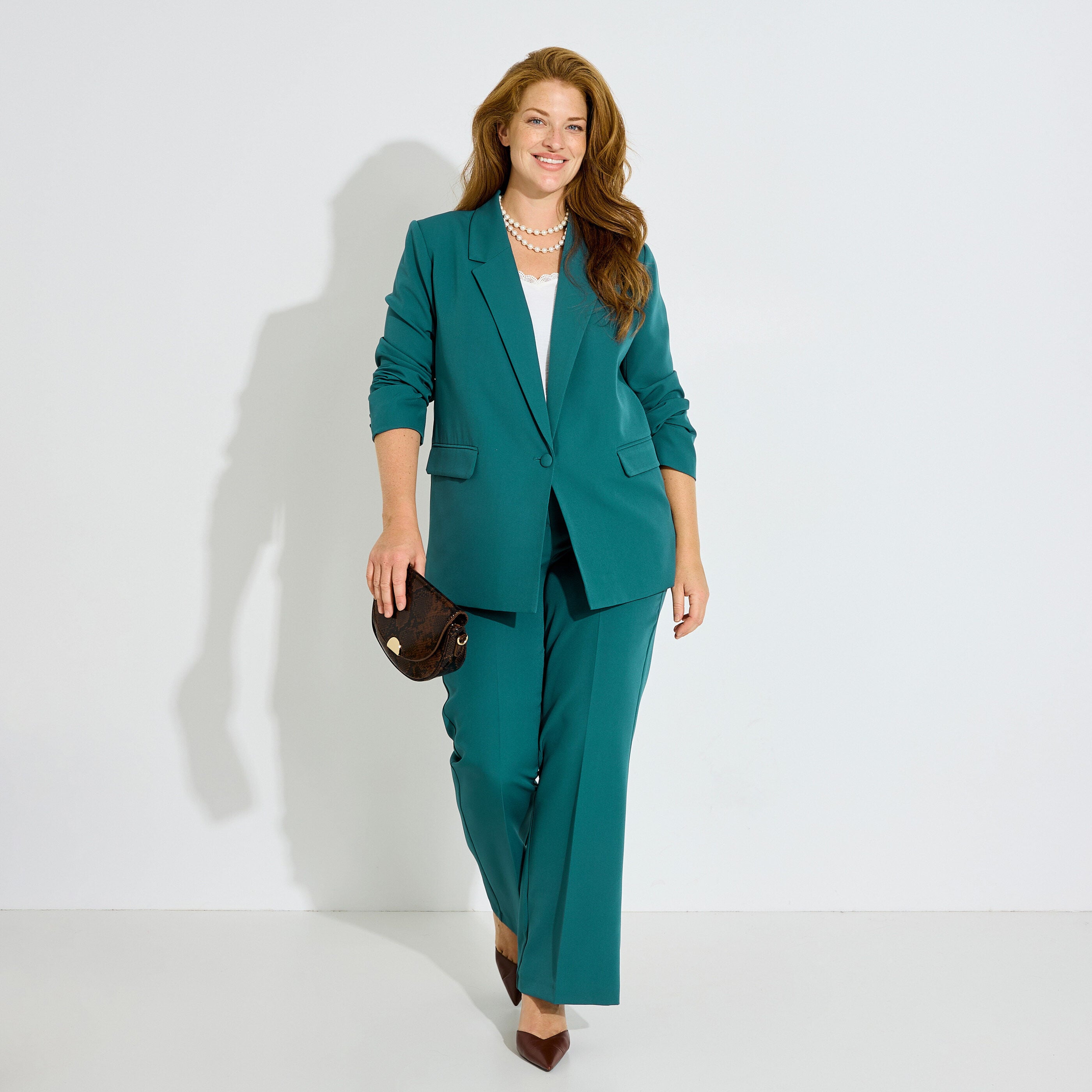 Veste blazer col tailleur femme