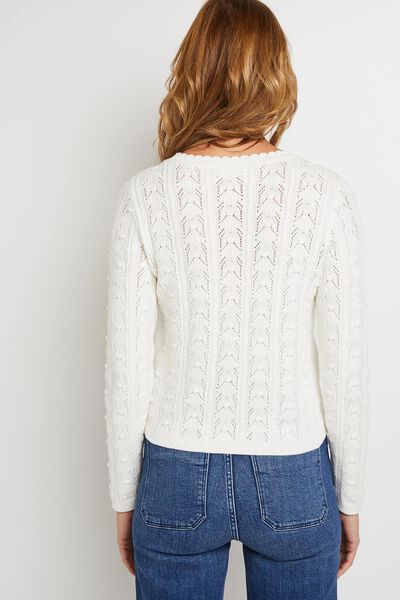 Gilet col rond femme