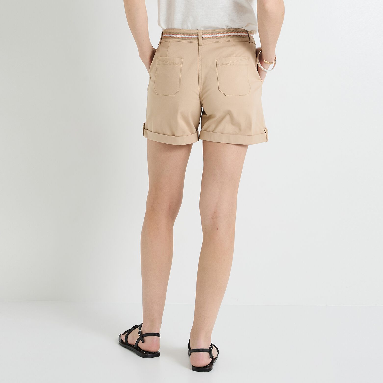 Short à revers femme