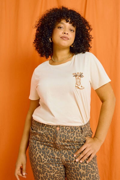 T shirt col rond femme
