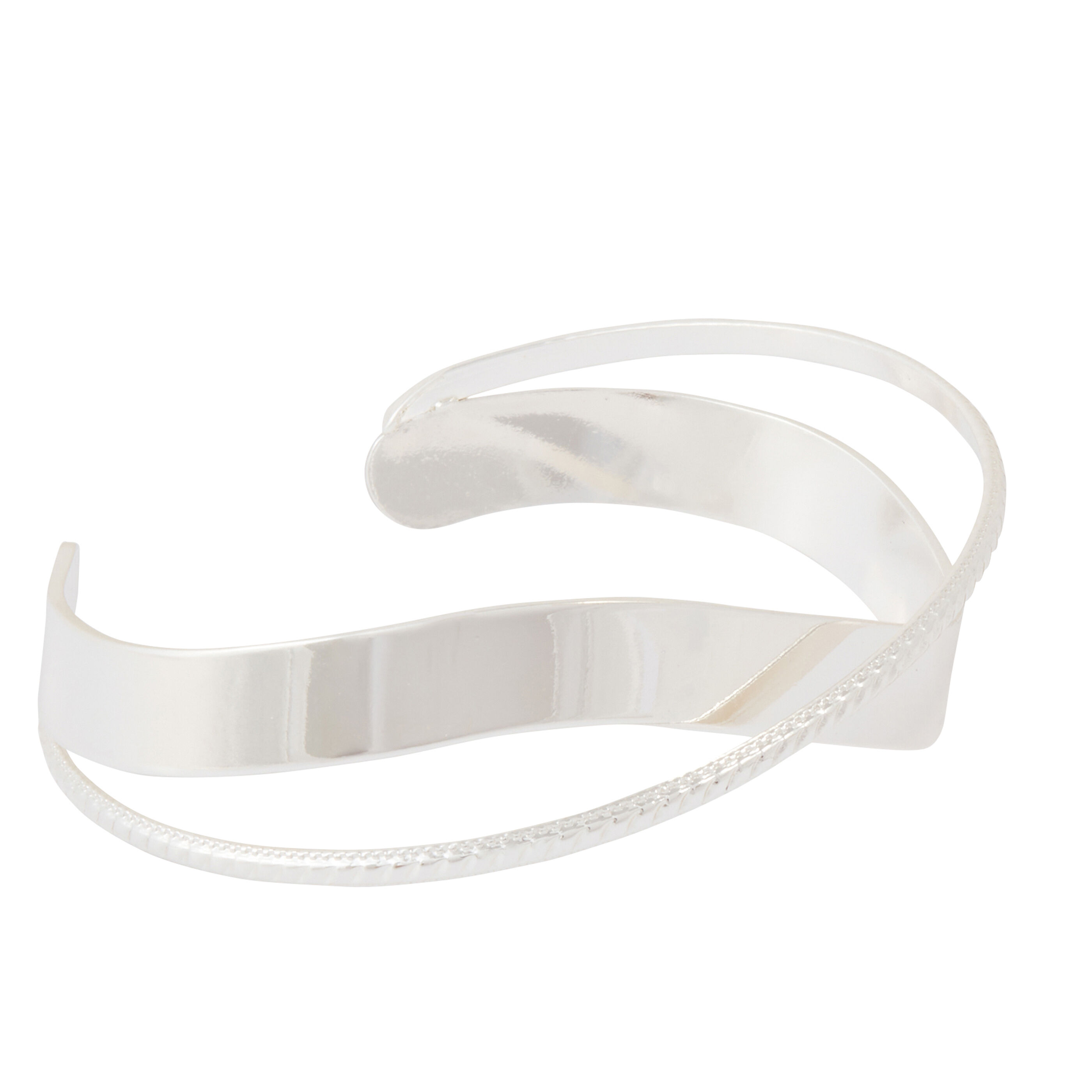 Manchette crois&eacute;e lisse et cisel&eacute;e