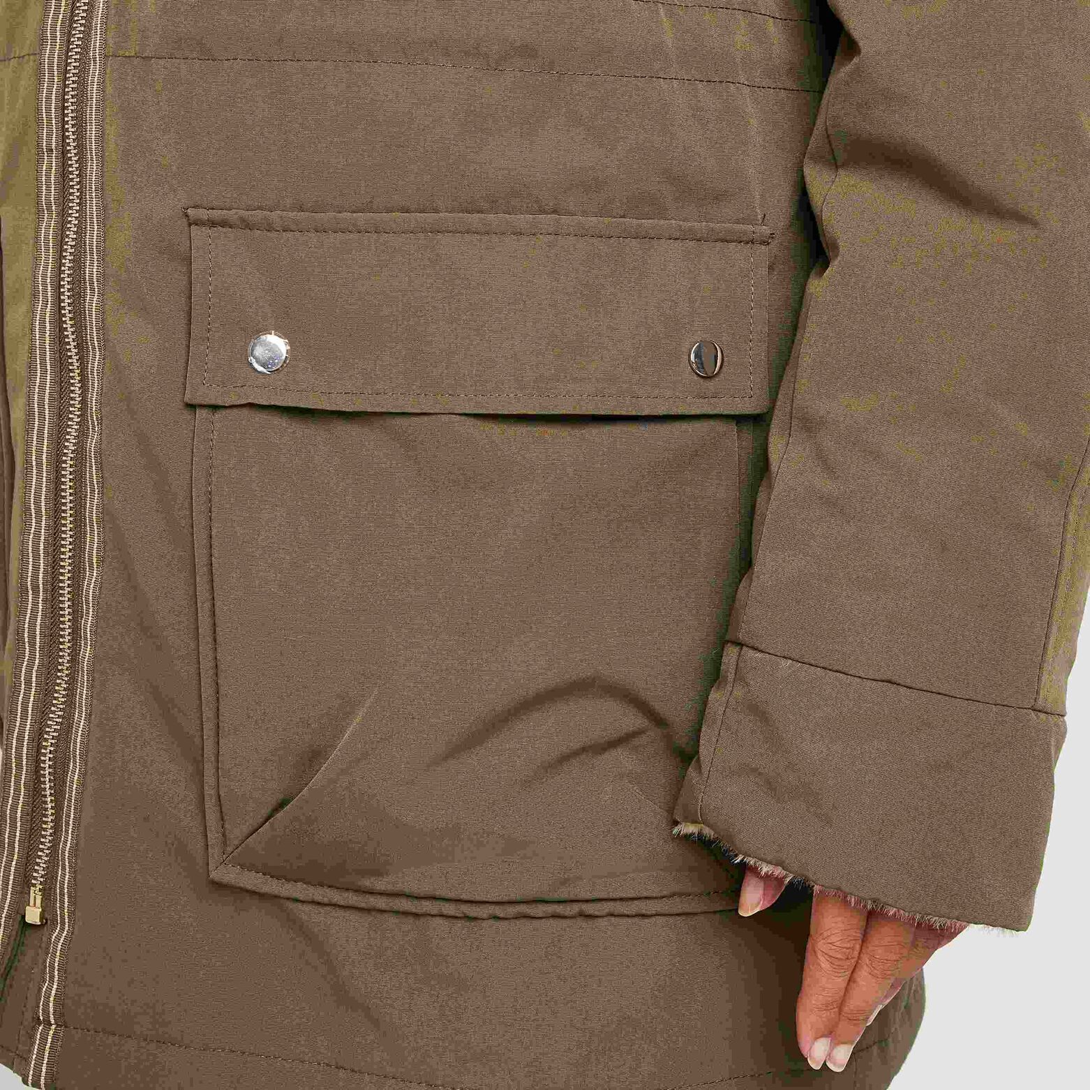 Parka à capuche femme