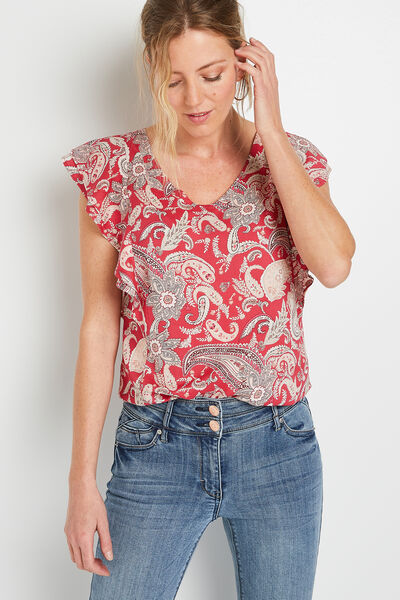 Blouse manches courtes femme
