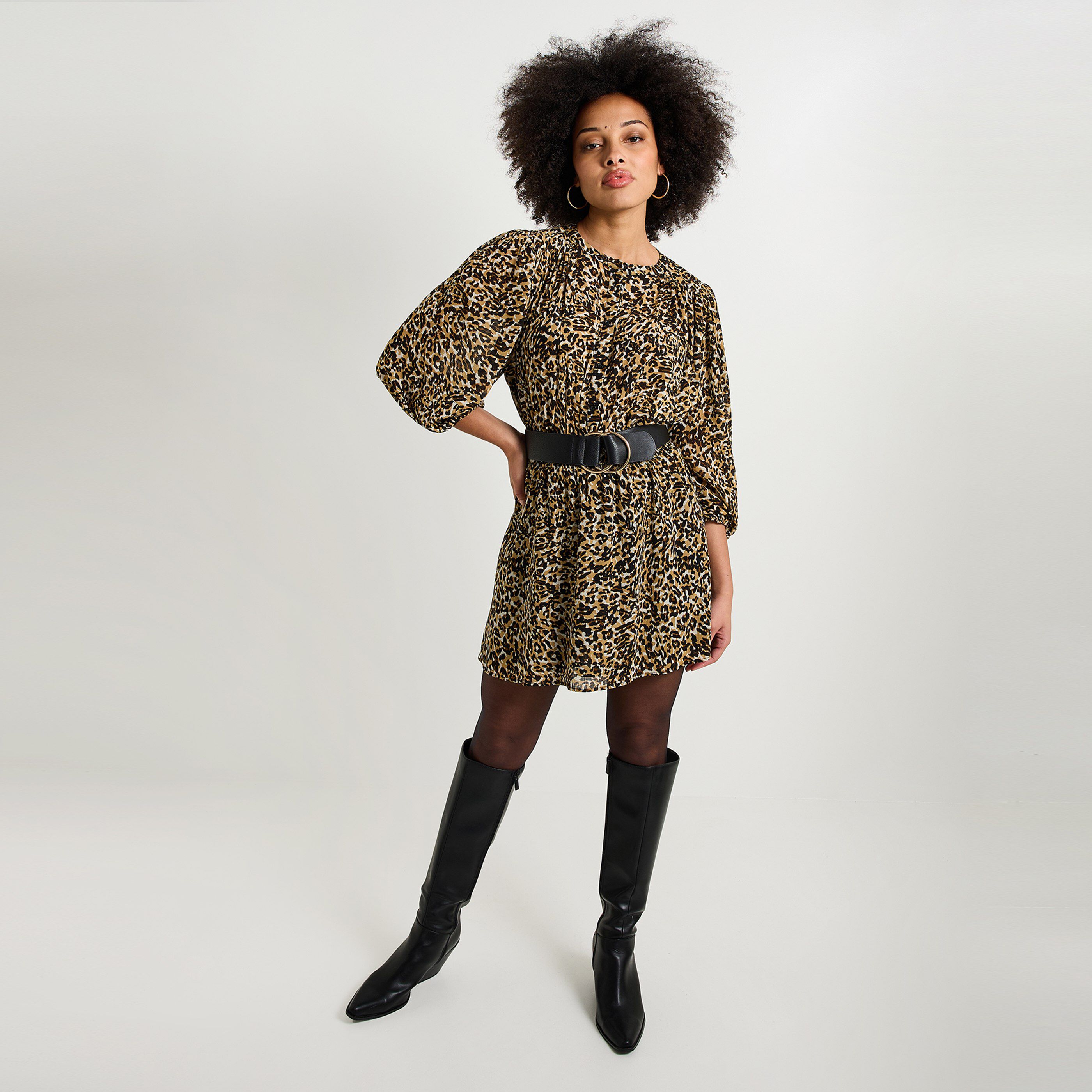 Chemisier col rond femme