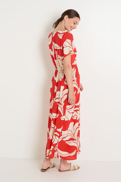 Robe longue imprimée femme