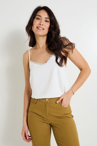 Débardeur col V femme