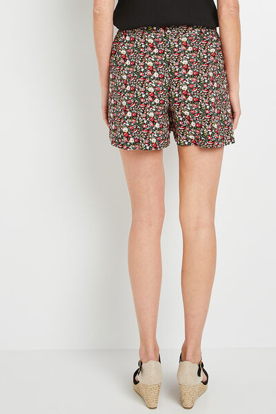 Short fluide imprimé femme