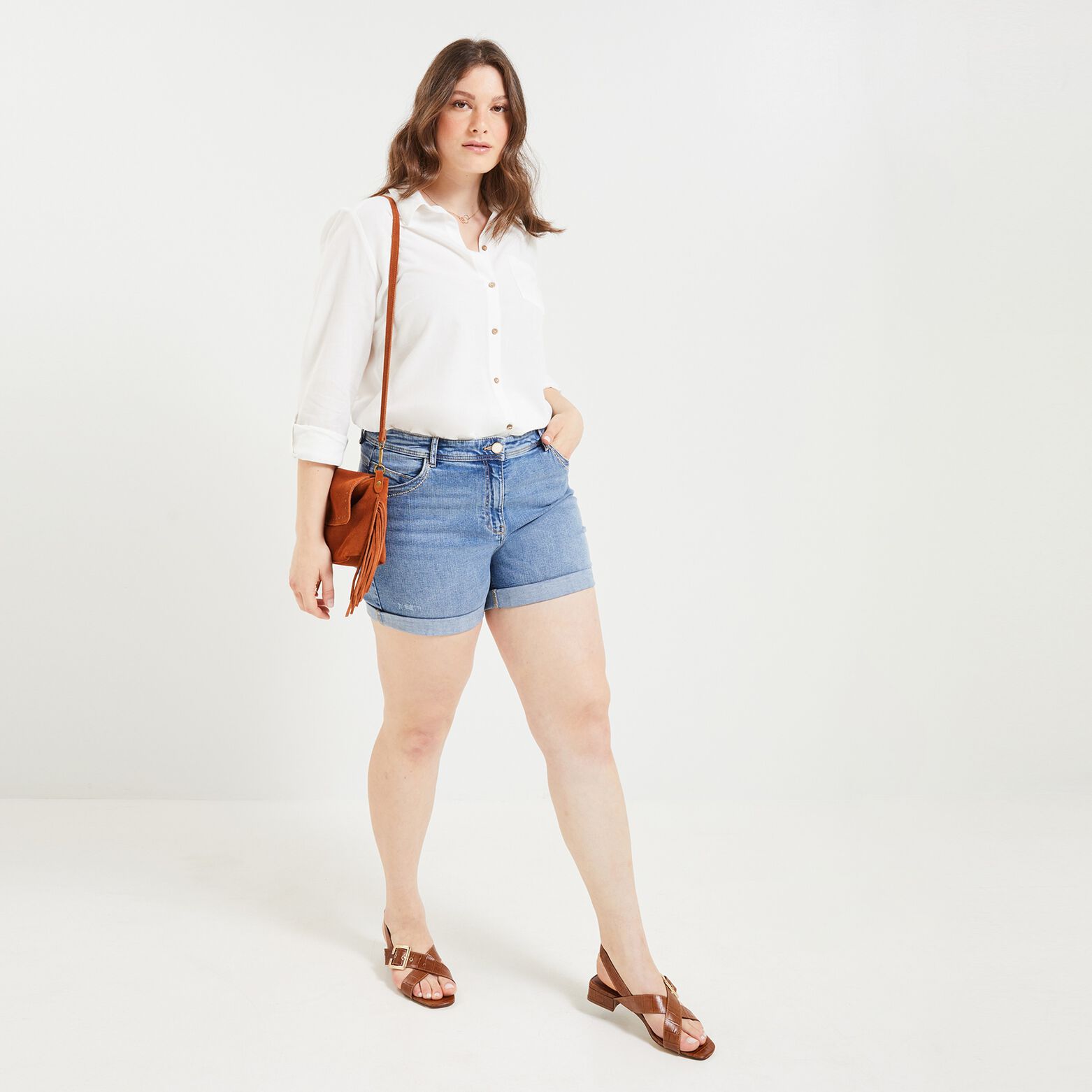 Short en jean femme BRAZIL