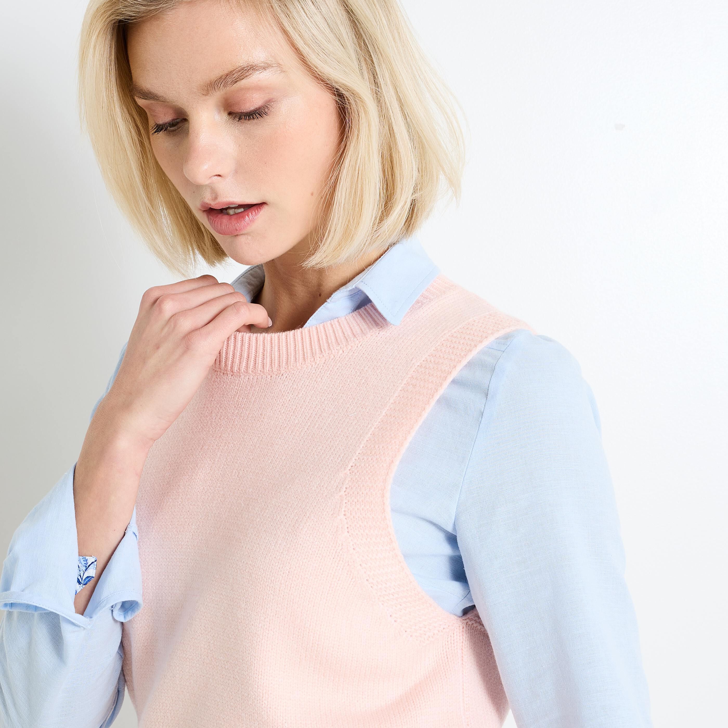 Pull sans manches femme