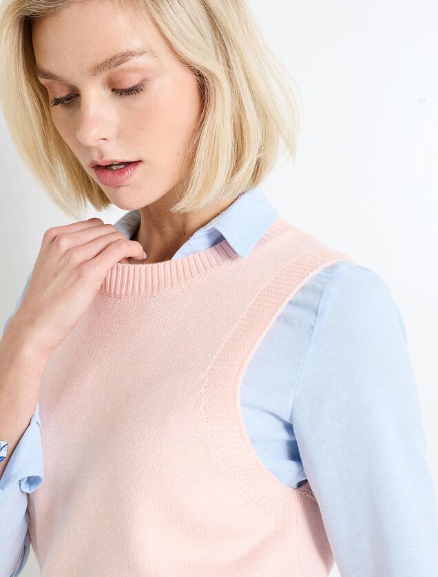 Pull sans manches femme