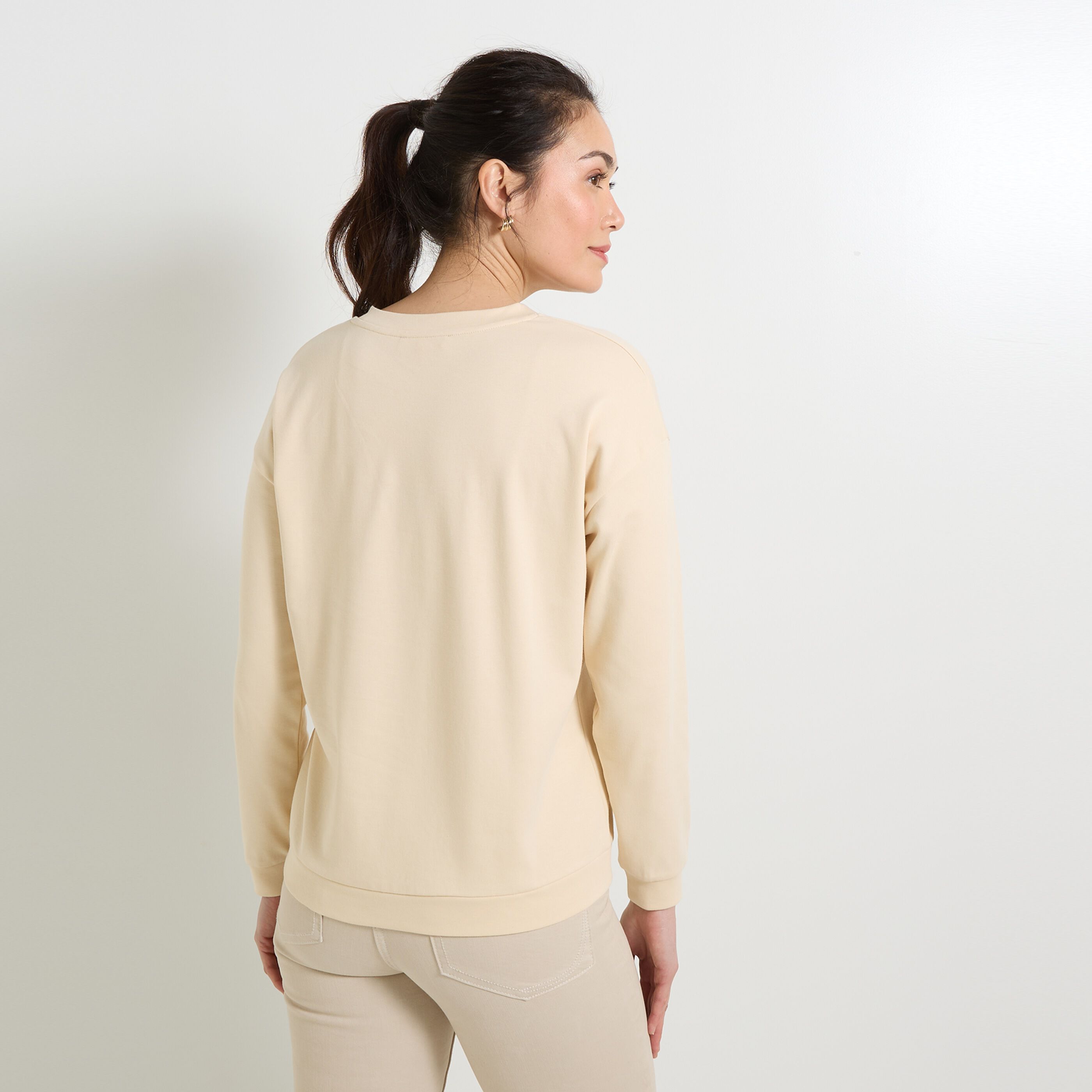 Sweat col rond femme