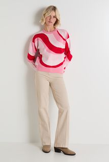 Pull col rond femme