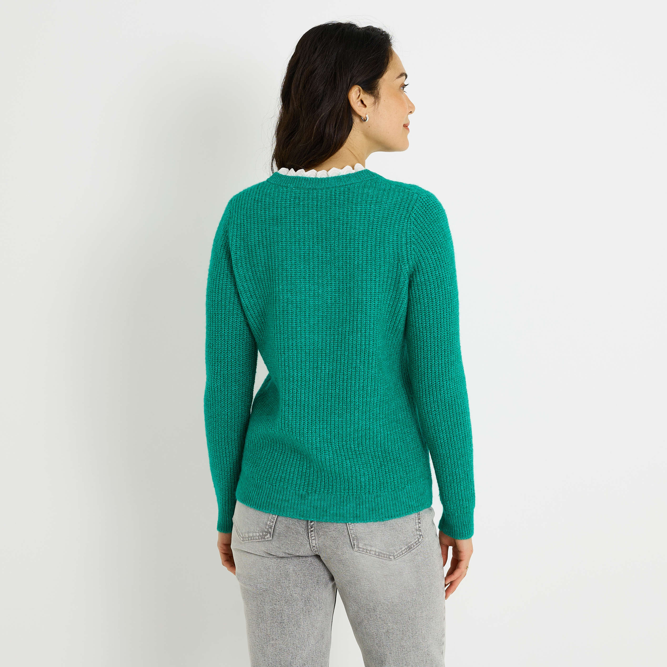 Pull c&ocirc;te anglaise femme
