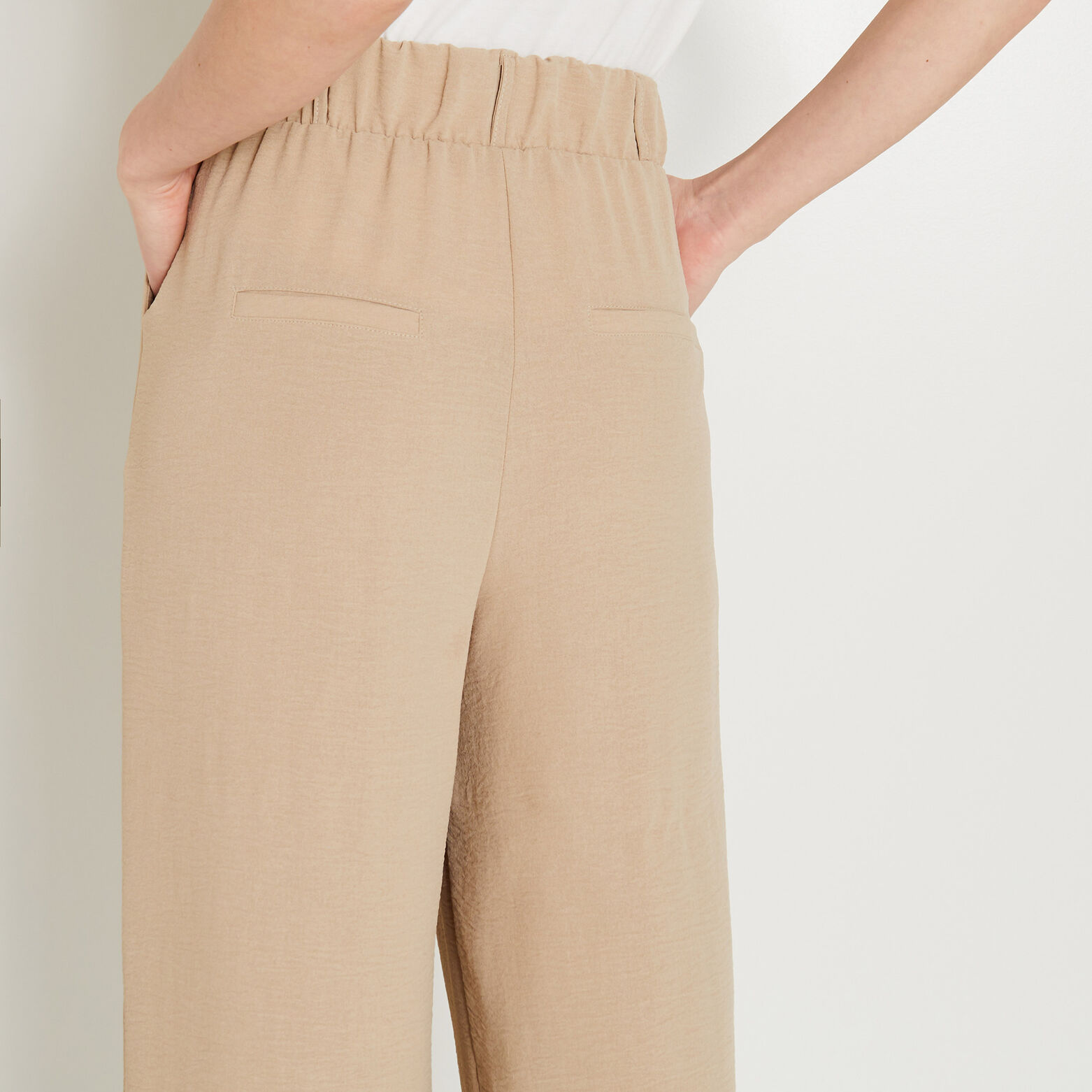 Pantalon à pince large femme