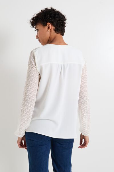 Chemise col V femme