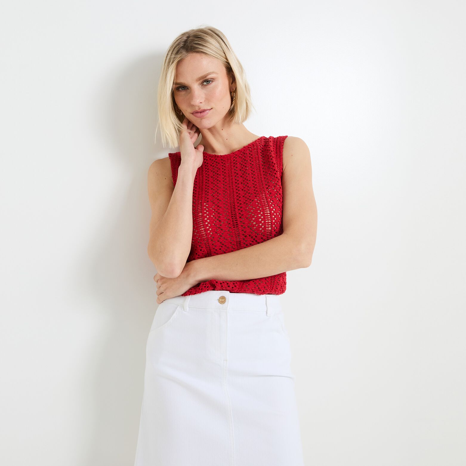 Débardeur crochet femme