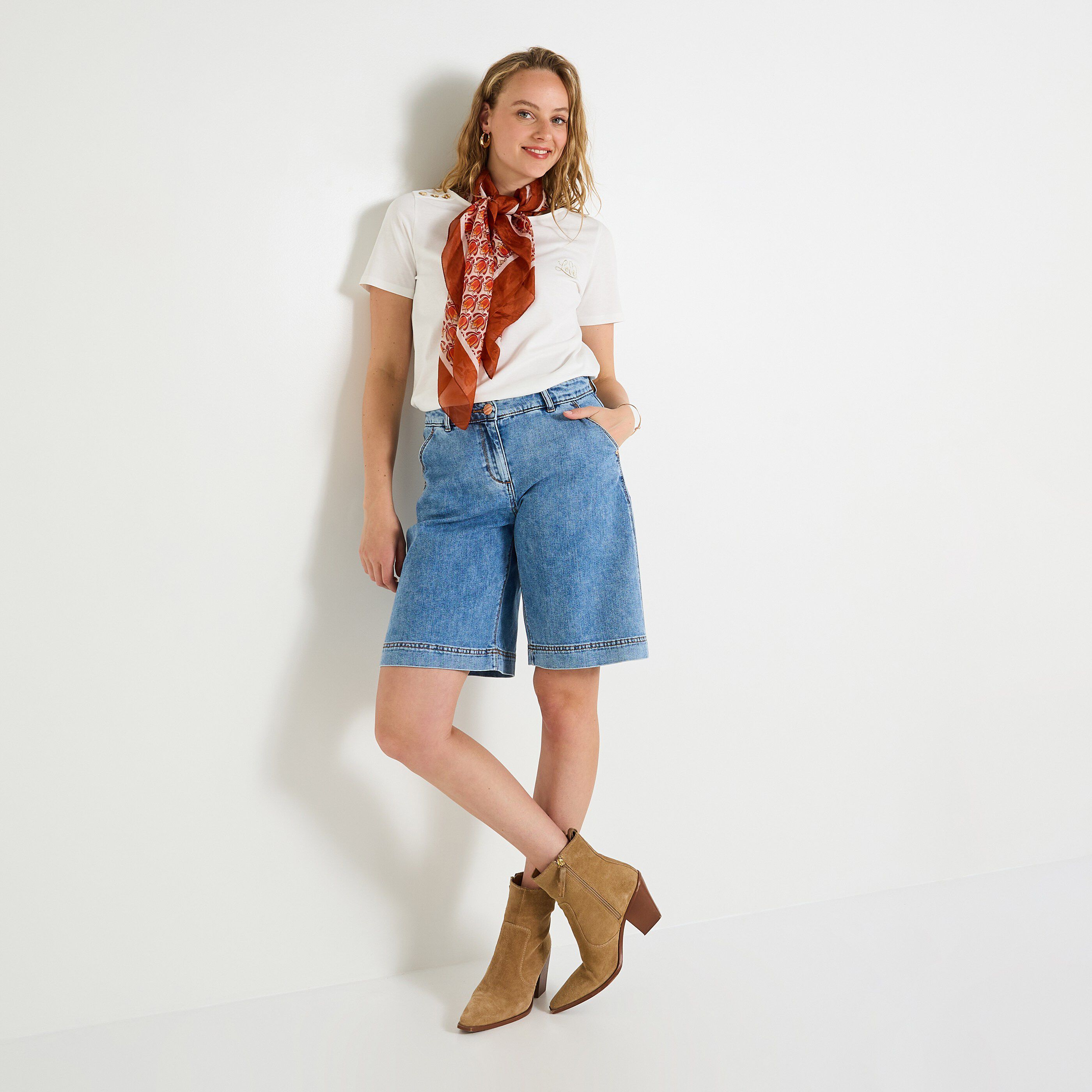 T-shirt col rond femme